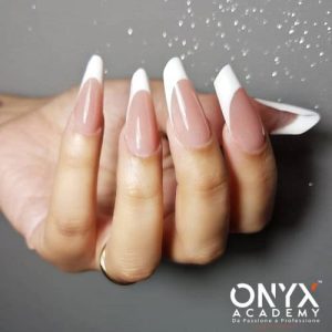 Corso nail art french bianco