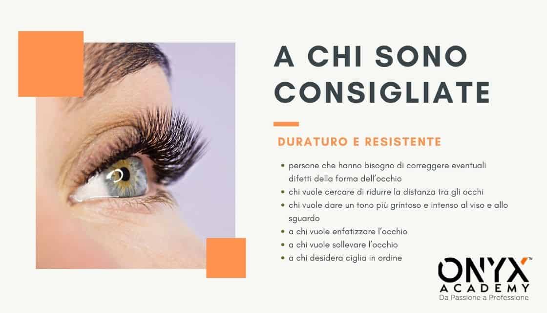 A chi sono consigliate le extension ciglia in base alla forma dell'occhio e alla curvatura del ciglio naturale