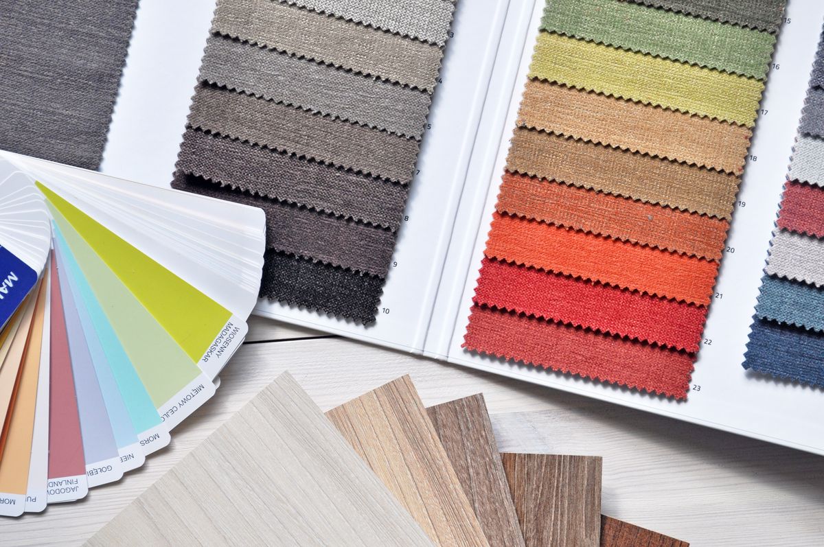 Campioni di tessuto colorati per l'analisi del colore
